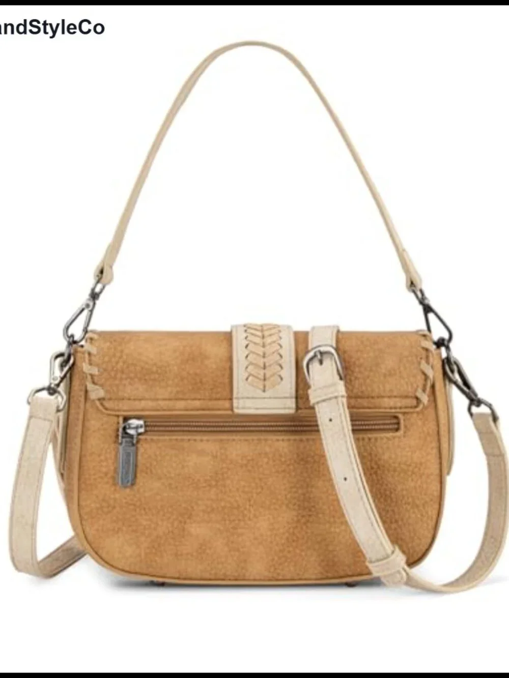 Wrangler Western Shoulder Bag for Women Flap Crossbody Purse with Whipstitch